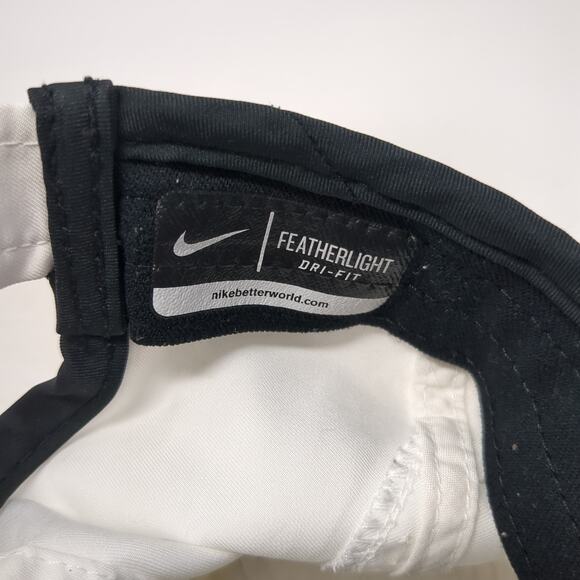Nike Swoosh Strapback Hat White One Size Featherlight Dri-Fit Outdoor - Picture 10 of 10